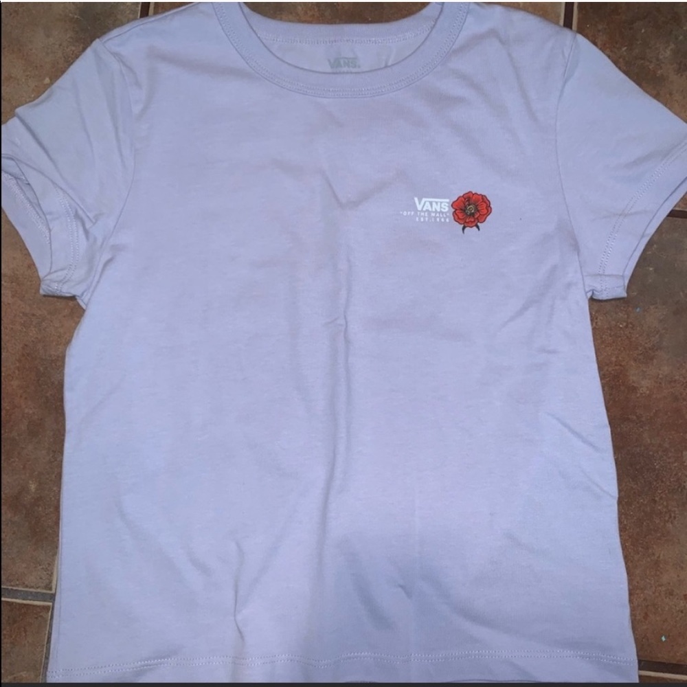 Purple Vans T-shirt.